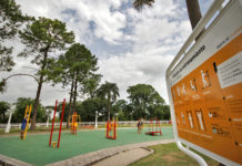 Nueva estación de entrenamiento en el Parque Sur