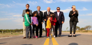 Lifschitz inauguró la repavimentación del acceso a la ciudad de Villa Minetti