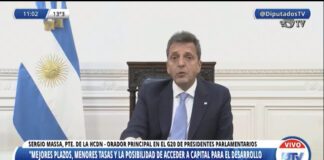 Massa: “Argentina es deudor financiero pero acreedor ambiental global”