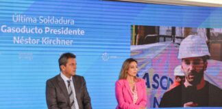 Royon: “Hoy comienza el llenado del gasoducto Néstor Kirchner, la obra de ingeniería más importante de los últimos tiempos”