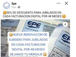 La EPE advierte sobre posibles intentos de estafa a usuarios de Santa Fe