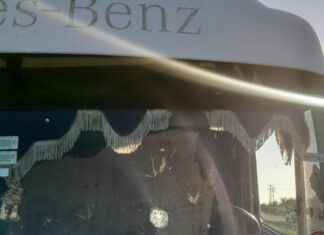 Tres menores fueron retenidos por provocar daños a un camión en la autopista