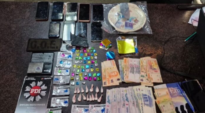 Detenidos y secuestro de cocaína en allanamientos en barrio San Lorenzo de Santa Fe
