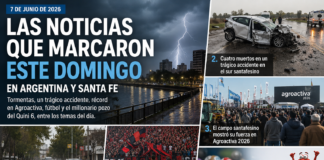 Las noticias que marcaron este domingo 7 de junio en Argentina y Santa Fe
