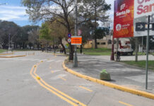 La Municipalidad avanza con las adecuaciones para la ciclovía en el sur de la ciudad