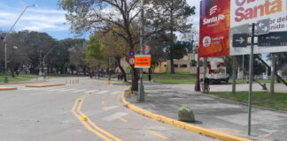 La Municipalidad avanza con las adecuaciones para la ciclovía en el sur de la ciudad