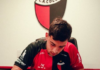 Jerónimo Buosi firmó su primer contrato profesional con Colón